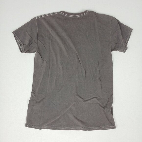 Def Leppard Cotton Purple Blue Leopard Graphic Faded Grey Tee Size Small - Picture 2 of 5